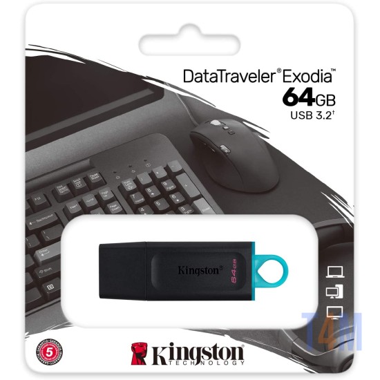 Kingston Pendrive 64GB DTX Black
